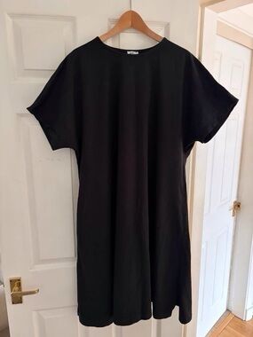 zara t shirt dress WOMENS 100% COTTON DENIM T-SHIRT SIZE XS, S, M | 7929/052 NWT Zara Cotton Striped T Shirt